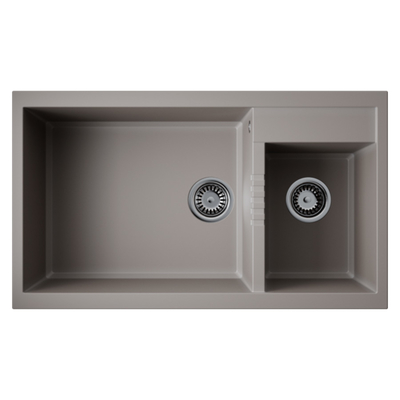 OMOIKIRI Tedori 86-2-LB-GR Tetogranit/leningrad grey Мойка