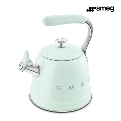 SMEG CKLW2001PG Чайник со свистком, 2.3 л, цвет пастельный зелёный