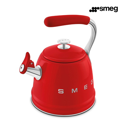 SMEG CKLW2001RD Чайник со свистком, 2.3 л, цвет красный