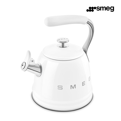 SMEG CKLW2001WH Чайник со свистком, 2.3 л, цвет белый