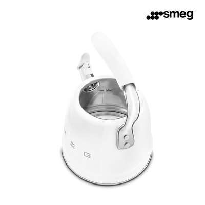 SMEG CKLW2001WH Чайник со свистком, 2.3 л, цвет белый