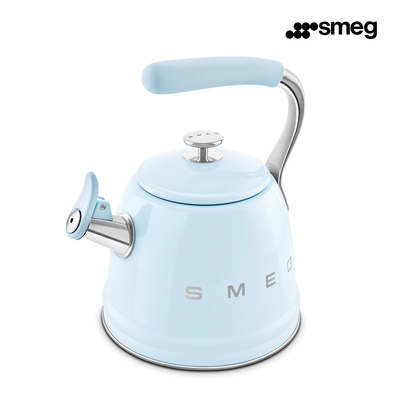 SMEG CKLW2001PB Чайник со свистком, 2.3 л, цвет пастельный голубой