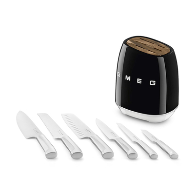 SMEG KBSF02BL Набор ножей, чёрный